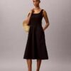Vestido Midi com Franzido Vestido Midi com Franzido