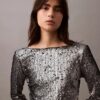 Vestido Midi com Lantejoulas Vestido Midi com Lantejoulas