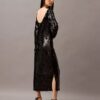 Vestido Midi com Lantejoulas Vestido Midi com Lantejoulas