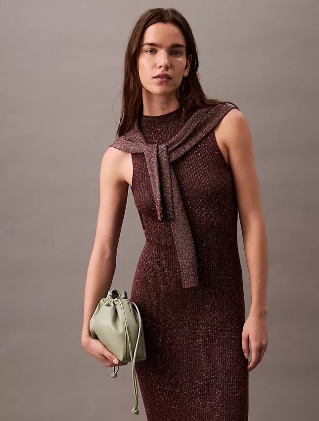 Vestido Midi com Lurex Vestido Midi com Lurex