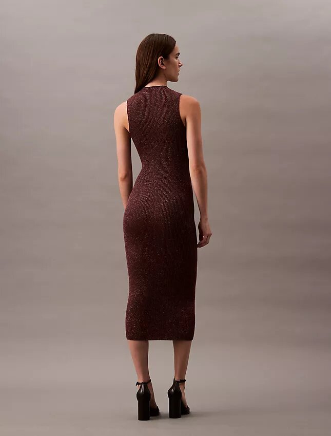 Vestido Midi com Lurex Vestido Midi com Lurex