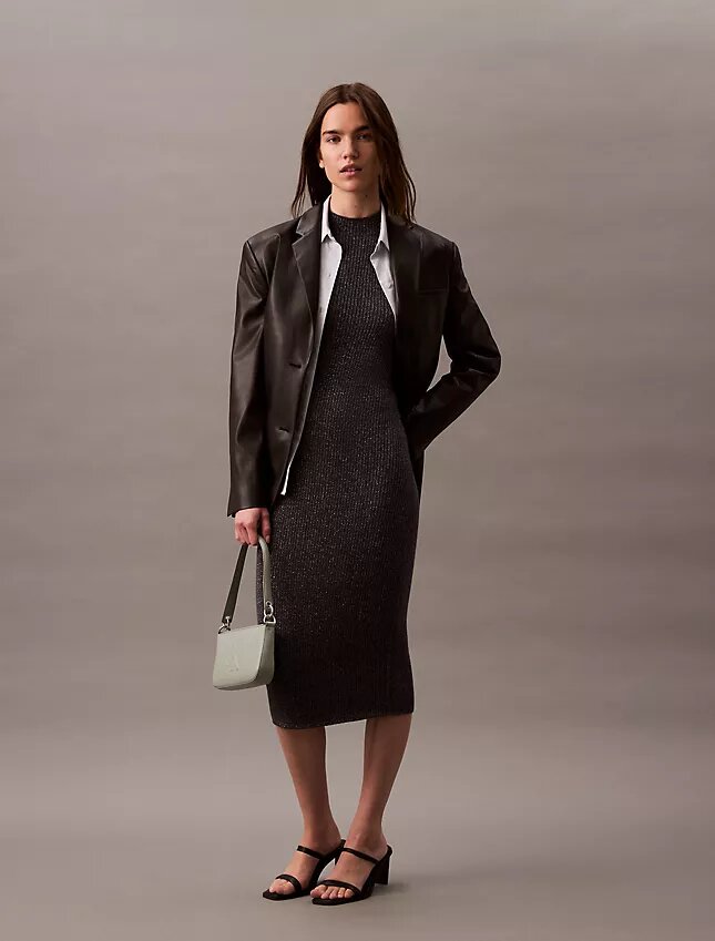 Vestido Midi com Lurex Vestido Midi com Lurex