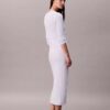 Vestido Midi Contorno Slim Vestido Midi Contorno Slim