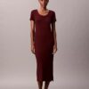 Vestido Midi de Algodão Refinado