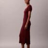 Vestido Midi de Algodão Refinado