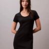 Vestido Midi de Algodão Refinado