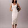 Vestido Midi de Algodão Suave Vestido Midi de Algodão Suave