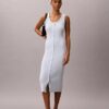 Vestido Midi de Algodão Suave Vestido Midi de Algodão Suave