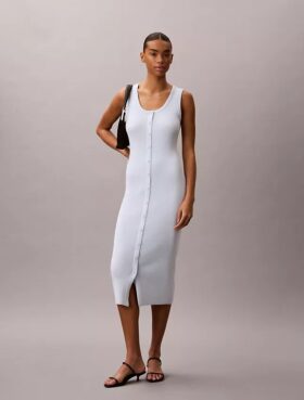 Vestido Midi de Algodão Suave