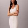 Vestido Midi de Algodão Suave Vestido Midi de Algodão Suave