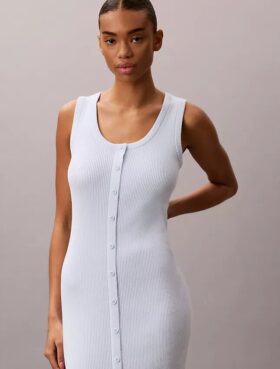 Vestido Midi de Algodão Suave