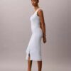 Vestido Midi de Algodão Suave Vestido Midi de Algodão Suave