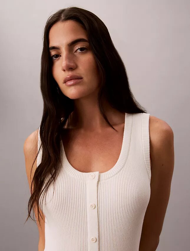 Vestido Midi de Algodão Suave Vestido Midi de Algodão Suave
