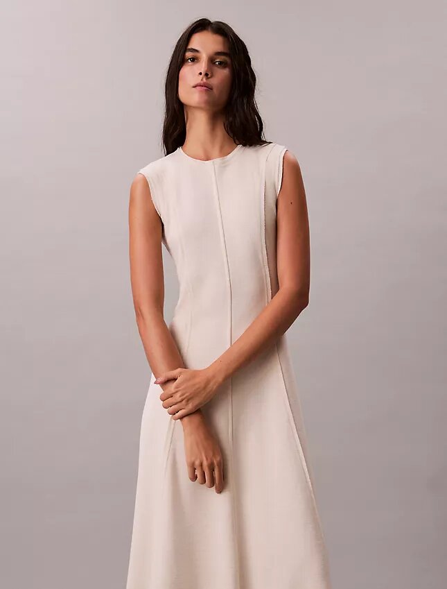 Vestido Midi de Malha Macia Vestido Midi de Malha Macia