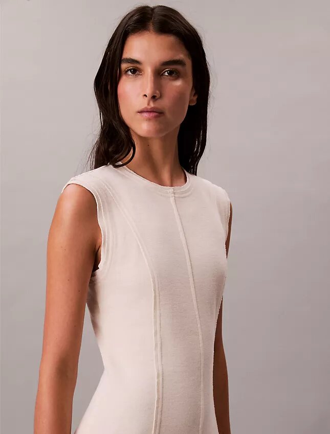 Vestido Midi de Malha Macia Vestido Midi de Malha Macia