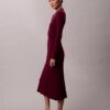 Vestido Midi em Algodão Liso com Canelado Vestido Midi em Algodão Liso com Canelado
