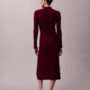 Vestido Midi em Algodão Liso com Canelado Vestido Midi em Algodão Liso com Canelado