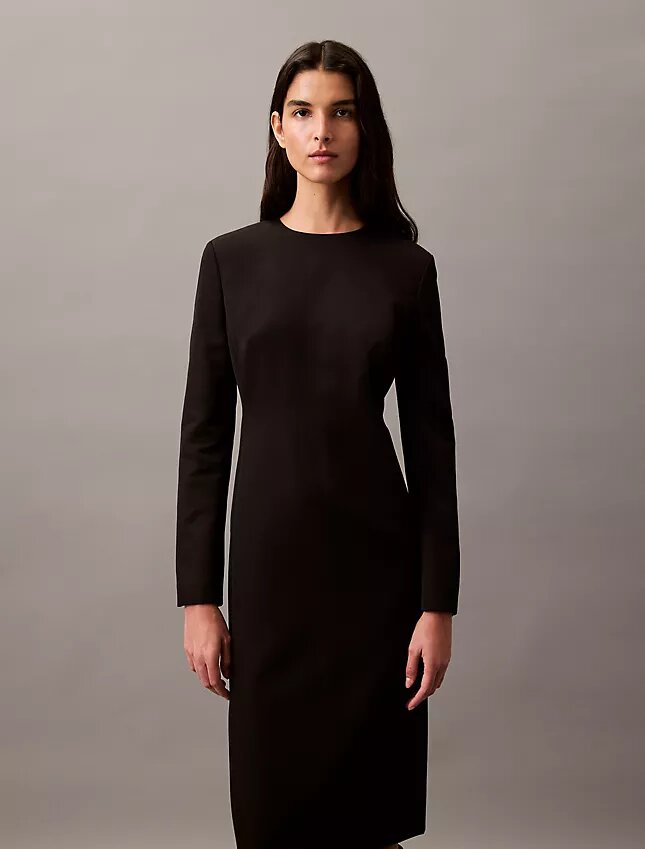 Vestido Midi em Crepe Vestido Midi em Crepe
