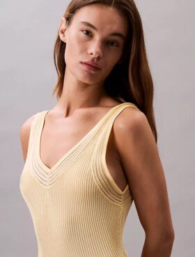 Vestido Midi em Viscoza Canelada