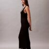 Vestido Midi em Viscoza Canelada Vestido Midi em Viscoza Canelada