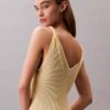 Vestido Midi em Viscoza Canelada Vestido Midi em Viscoza Canelada