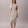 Vestido Midi Monologo com Risca Canelada Vestido Midi Monologo com Risca Canelada