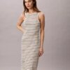 Vestido Midi Monologo com Risca Canelada Vestido Midi Monologo com Risca Canelada