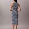 Vestido Midi Monologo com Risca Canelada