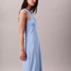 Vestido Midi Sem Mangas com Logótipo Calvin Klein Vestido Midi Sem Mangas com Logótipo Calvin Klein
