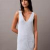 Vestido Midi Sem Mangas em Bouclé Vestido Midi Sem Mangas em Bouclé