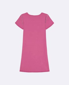Vestido mini de t-shirt com Monogram para meninas