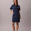 Vestido Mini Trucker em Denim Vestido Mini Trucker em Denim