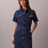 Vestido Mini Trucker em Denim Vestido Mini Trucker em Denim