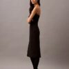 Vestido sem alças em mistura de lã escovada Vestido sem alças em mistura de lã escovada