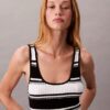 Vestido sem mangas midi em malha de algodão