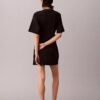 Vestido T-shirt com logótipo em malha interlock Vestido T-shirt com logótipo em malha interlock